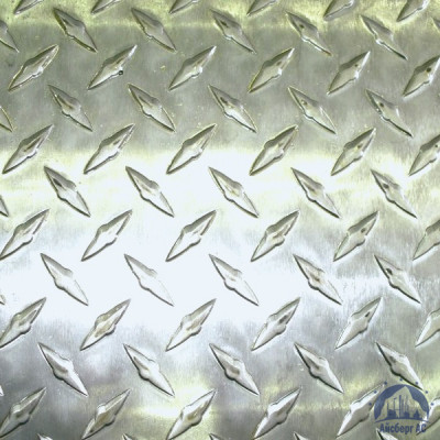 Рифлёный алюминиевый лист "Чечевица" 1,5х1500х3000 мм АМГ2НР купить в Ульяновске